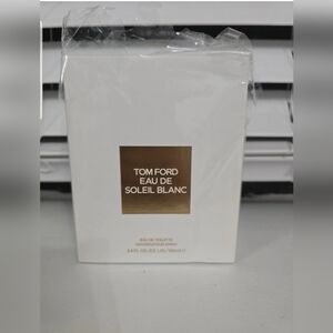 Tom Ford White and Gold Box with Barcode Detail